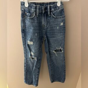 GAP Kids Classic Blue Denim Distressed Jeans- Size 5